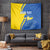 Personalized Ukraine Independence Day Tapestry Peace Dove Sunflower - Wonder Print Shop