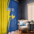 Personalized Ukraine Independence Day Window Curtain Peace Dove Sunflower - Wonder Print Shop