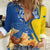 Personalized Ukraine Independence Day Women Casual Shirt Peace Dove Sunflower - Wonder Print Shop