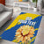 Custom Ukraine Independence Day Area Rug Dove Of Peace With Grunge Pattern - Wonder Print Shop