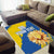 Custom Ukraine Independence Day Area Rug Dove Of Peace With Grunge Pattern - Wonder Print Shop