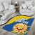 Custom Ukraine Independence Day Area Rug Dove Of Peace With Grunge Pattern - Wonder Print Shop