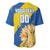 Custom Ukraine Independence Day Baseball Jersey Dove Of Peace With Grunge Pattern - Wonder Print Shop