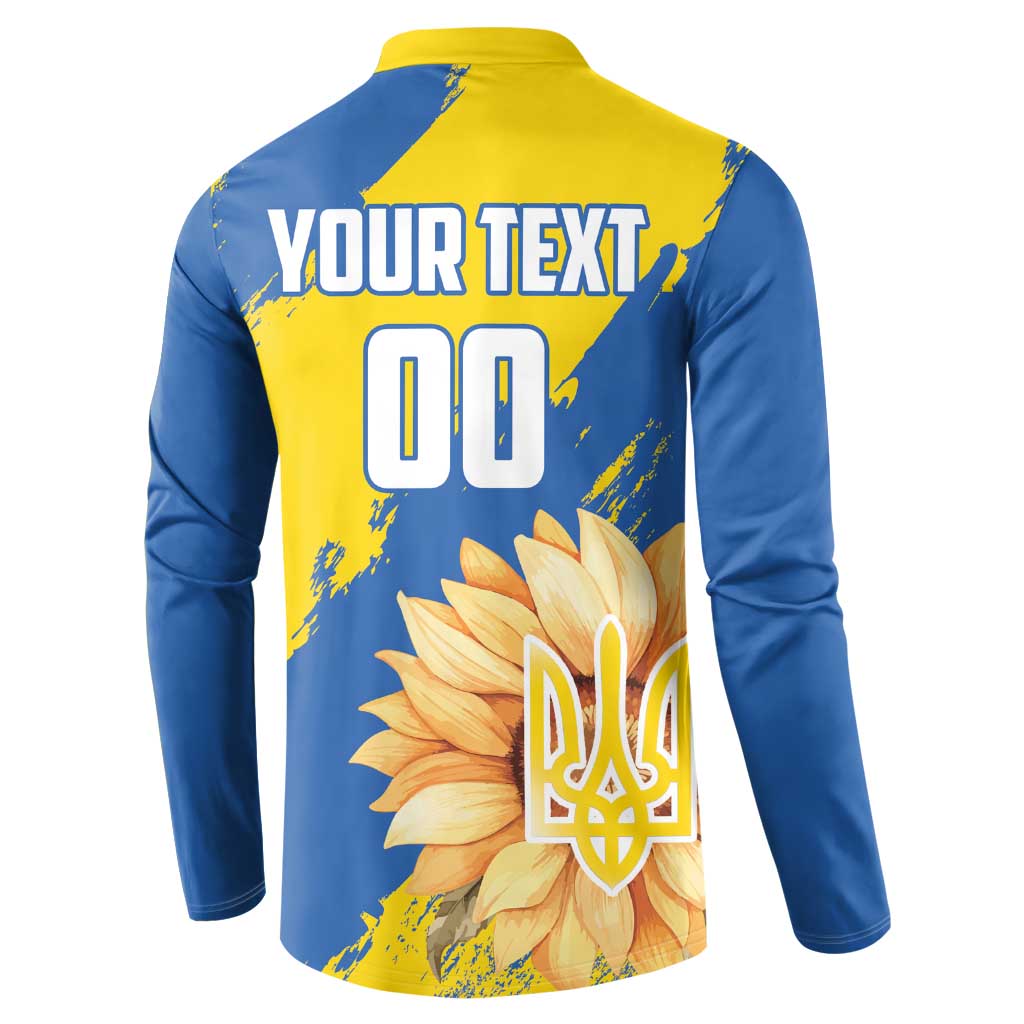 Custom Ukraine Independence Day Button Sweatshirt Dove Of Peace With Grunge Pattern - Wonder Print Shop