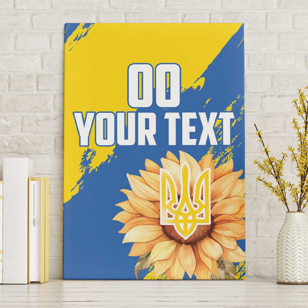 Custom Ukraine Independence Day Canvas Wall Art Dove Of Peace With Grunge Pattern - Wonder Print Shop