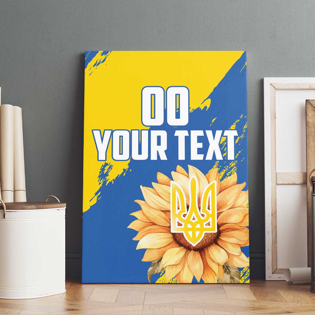 Custom Ukraine Independence Day Canvas Wall Art Dove Of Peace With Grunge Pattern - Wonder Print Shop