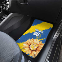 Custom Ukraine Independence Day Car Mats Dove Of Peace With Grunge Pattern - Wonder Print Shop