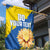 Custom Ukraine Independence Day Garden Flag Dove Of Peace With Grunge Pattern - Wonder Print Shop