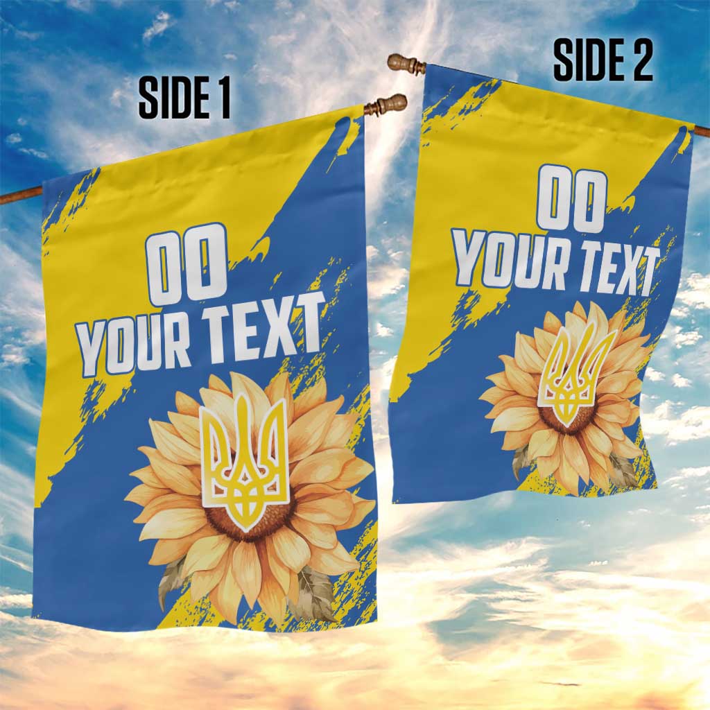 Custom Ukraine Independence Day Garden Flag Dove Of Peace With Grunge Pattern - Wonder Print Shop