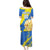 Custom Ukraine Independence Day Puletasi Dove Of Peace With Grunge Pattern - Wonder Print Shop