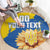Custom Ukraine Independence Day Round Carpet Dove Of Peace With Grunge Pattern