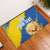 Custom Ukraine Independence Day Rubber Doormat Dove Of Peace With Grunge Pattern - Wonder Print Shop