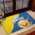Custom Ukraine Independence Day Rubber Doormat Dove Of Peace With Grunge Pattern - Wonder Print Shop
