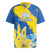Custom Ukraine Independence Day Rugby Jersey Dove Of Peace With Grunge Pattern - Wonder Print Shop