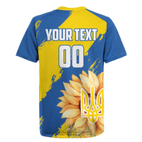 Custom Ukraine Independence Day Rugby Jersey Dove Of Peace With Grunge Pattern - Wonder Print Shop