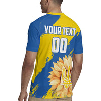 Custom Ukraine Independence Day Rugby Jersey Dove Of Peace With Grunge Pattern - Wonder Print Shop