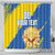 Custom Ukraine Independence Day Shower Curtain Dove Of Peace With Grunge Pattern