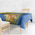 Custom Ukraine Independence Day Tablecloth Dove Of Peace With Grunge Pattern - Wonder Print Shop