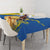 Custom Ukraine Independence Day Tablecloth Dove Of Peace With Grunge Pattern - Wonder Print Shop