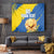 Custom Ukraine Independence Day Tapestry Dove Of Peace With Grunge Pattern - Wonder Print Shop