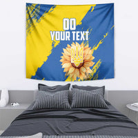 Custom Ukraine Independence Day Tapestry Dove Of Peace With Grunge Pattern - Wonder Print Shop