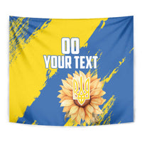 Custom Ukraine Independence Day Tapestry Dove Of Peace With Grunge Pattern - Wonder Print Shop