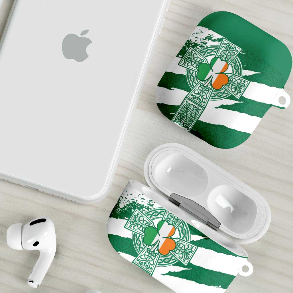 Ireland Celtic Cross AirPods Case Irish Flag Shamrock - Wonder Print Shop