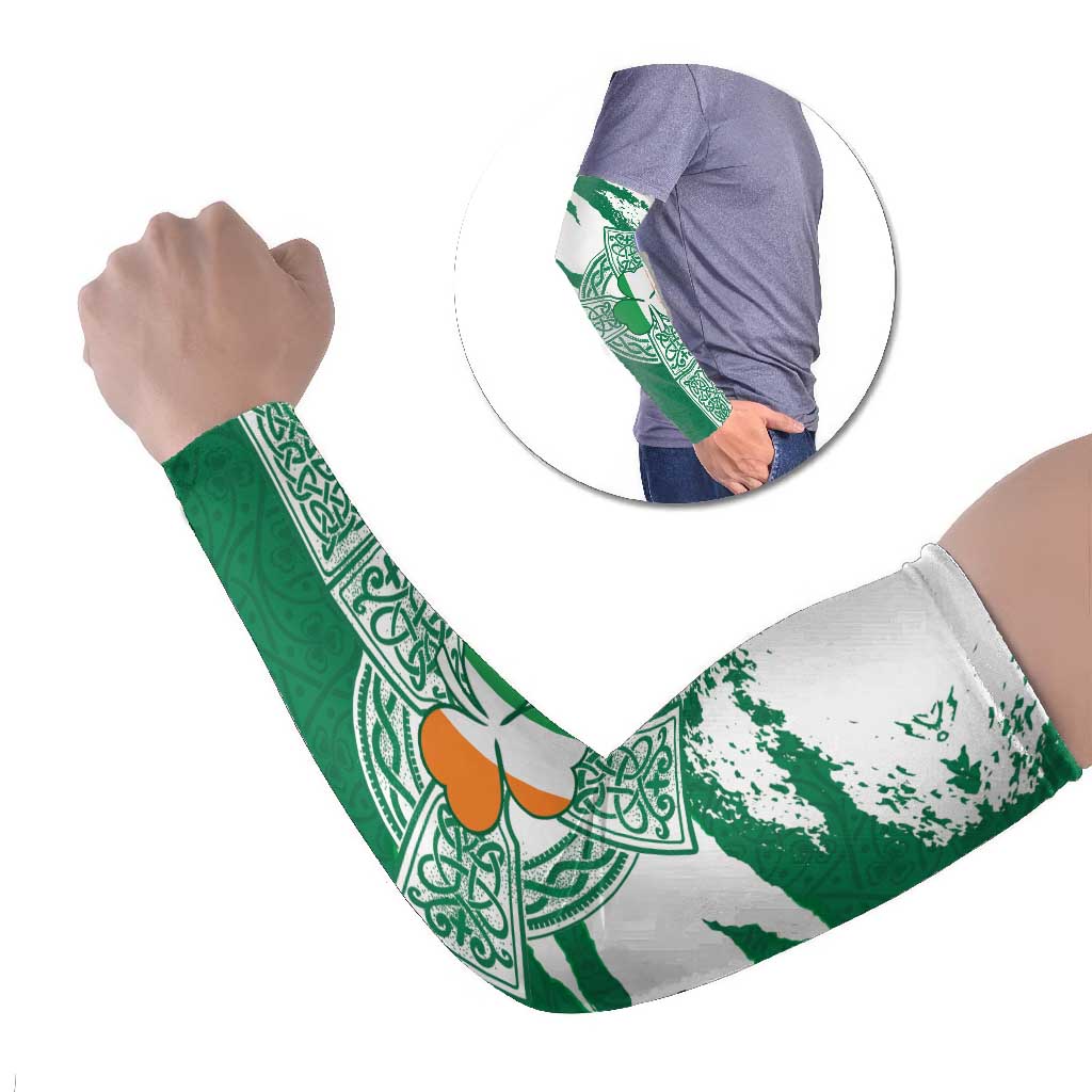 Ireland Celtic Cross Arm Sleeves Irish Flag Shamrock - Wonder Print Shop