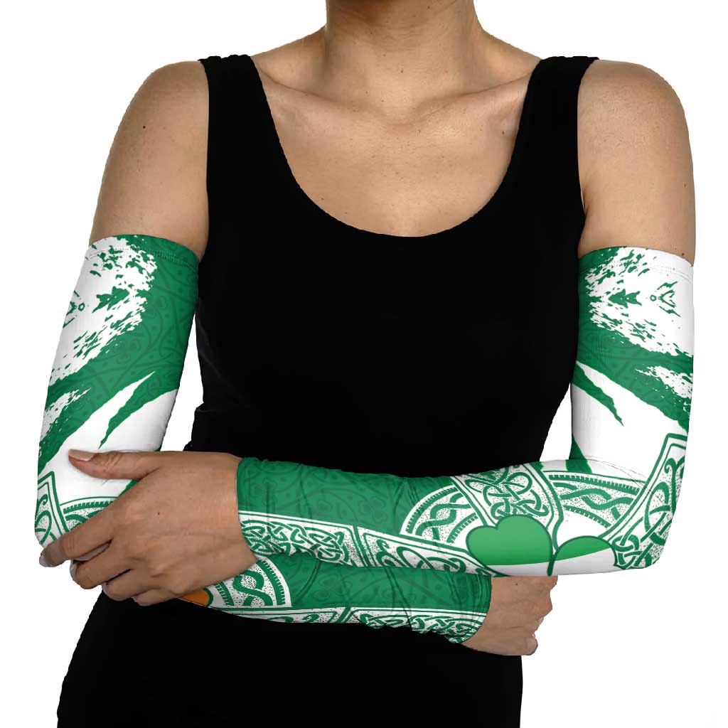 Ireland Celtic Cross Arm Sleeves Irish Flag Shamrock - Wonder Print Shop