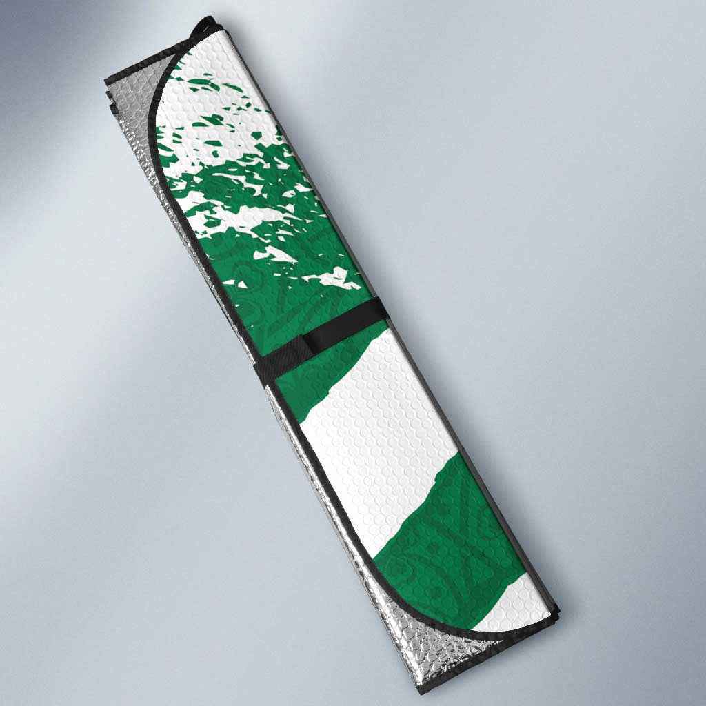 Ireland Celtic Cross Auto Sun Shade Irish Flag Shamrock - Wonder Print Shop