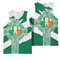 Ireland Celtic Cross Basketball Jersey Irish Flag Shamrock - Wonder Print Shop