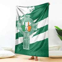 Ireland Celtic Cross Blanket Irish Flag Shamrock - Wonder Print Shop
