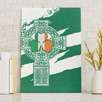 Ireland Celtic Cross Canvas Wall Art Irish Flag Shamrock - Wonder Print Shop