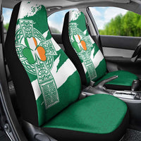 Ireland Celtic Cross Car Seat Cover Irish Flag Shamrock - Wonder Print Shop