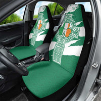 Ireland Celtic Cross Car Seat Cover Irish Flag Shamrock - Wonder Print Shop