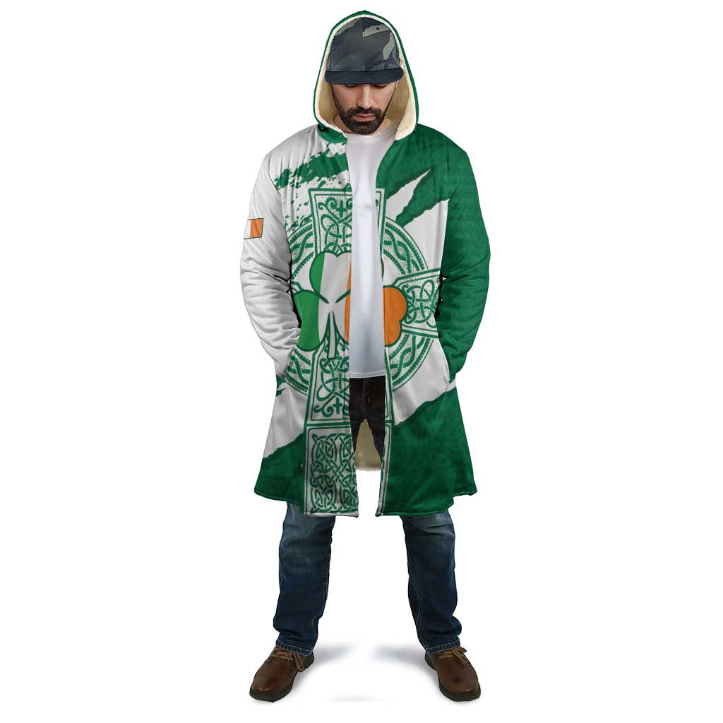 Ireland Celtic Cross Cloak Irish Flag Shamrock - Wonder Print Shop