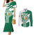 Ireland Celtic Cross Couples Matching Mermaid Dress and Long Sleeve Button Shirt Irish Flag Shamrock - Wonder Print Shop