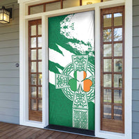 Ireland Celtic Cross Door Cover Irish Flag Shamrock - Wonder Print Shop