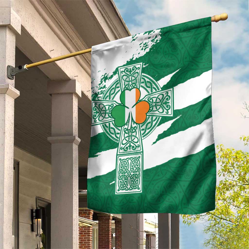 Ireland Celtic Cross Garden Flag Irish Flag Shamrock - Wonder Print Shop