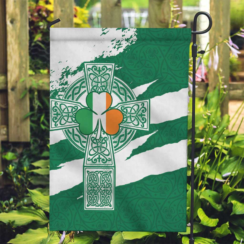 Ireland Celtic Cross Garden Flag Irish Flag Shamrock - Wonder Print Shop