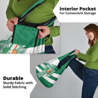 Ireland Celtic Cross Grocery Bag Irish Flag Shamrock - Wonder Print Shop