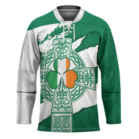 Ireland Celtic Cross Hockey Jersey Irish Flag Shamrock - Wonder Print Shop