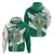 Ireland Celtic Cross Hoodie Irish Flag Shamrock - Wonder Print Shop