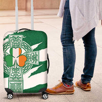 Ireland Celtic Cross Luggage Cover Irish Flag Shamrock - Wonder Print Shop