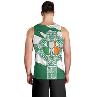 Ireland Celtic Cross Men Tank Top Irish Flag Shamrock - Wonder Print Shop