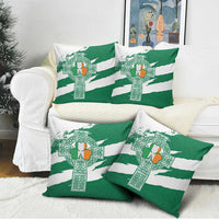Ireland Celtic Cross Pillow Cover Irish Flag Shamrock - Wonder Print Shop