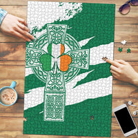 Ireland Celtic Cross Puzzle Irish Flag Shamrock - Wonder Print Shop