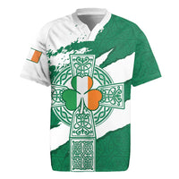 Ireland Celtic Cross Rugby Jersey Irish Flag Shamrock - Wonder Print Shop