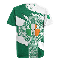 Ireland Celtic Cross Rugby Jersey Irish Flag Shamrock - Wonder Print Shop
