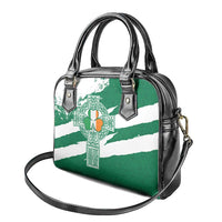 Ireland Celtic Cross Shoulder Handbag Irish Flag Shamrock - Wonder Print Shop